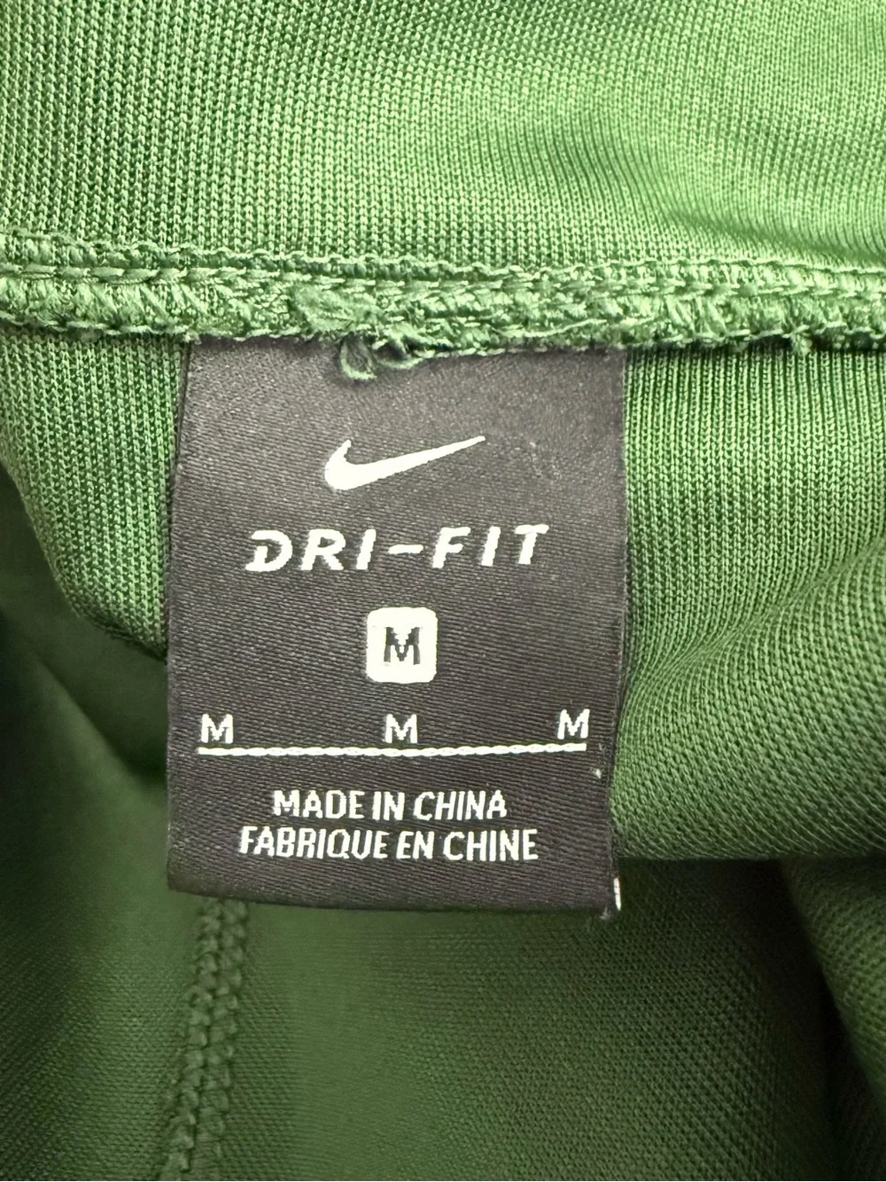 Nike Men’s Dark Green Crewneck Pullover with Black Swoosh
